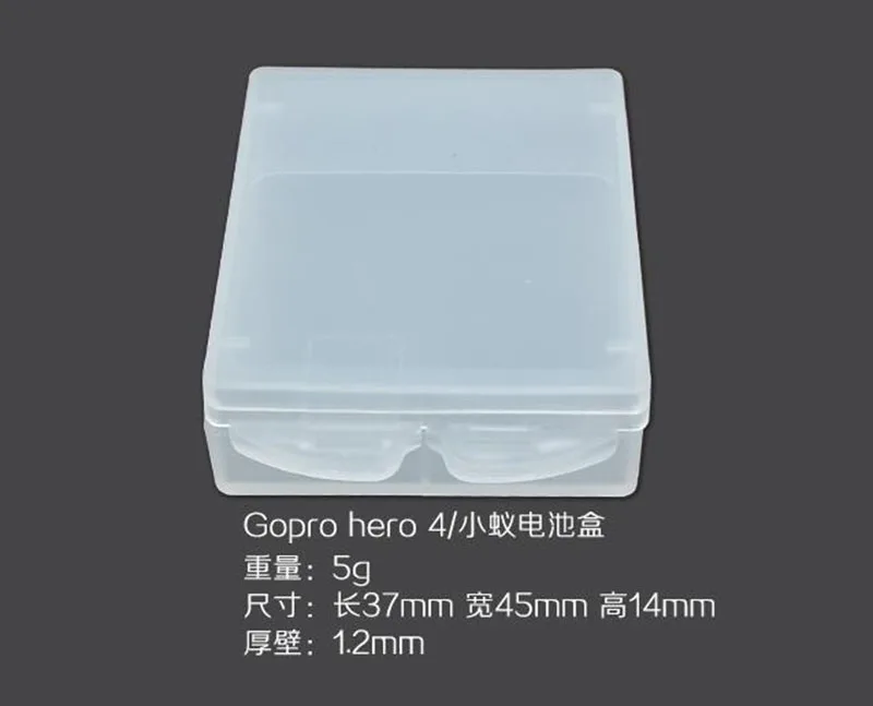 2 шт. Портативный GoPro hero 3 + 4 5 SJ4000 SJ5000 Батарея коробка для хранения переноски