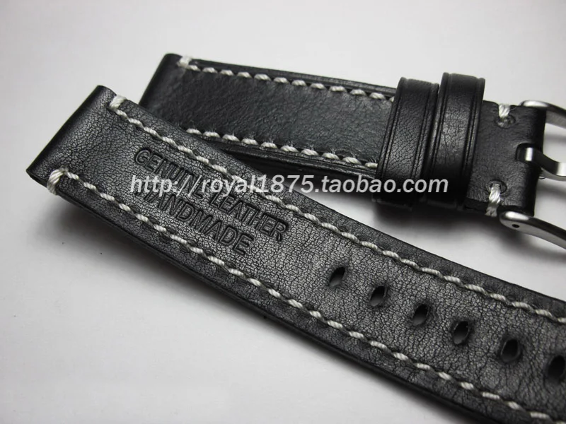 Ремешок для часов винтажный гладкий из натуральной кожи 18 19 20 21 22 мм|men watchband|genuine