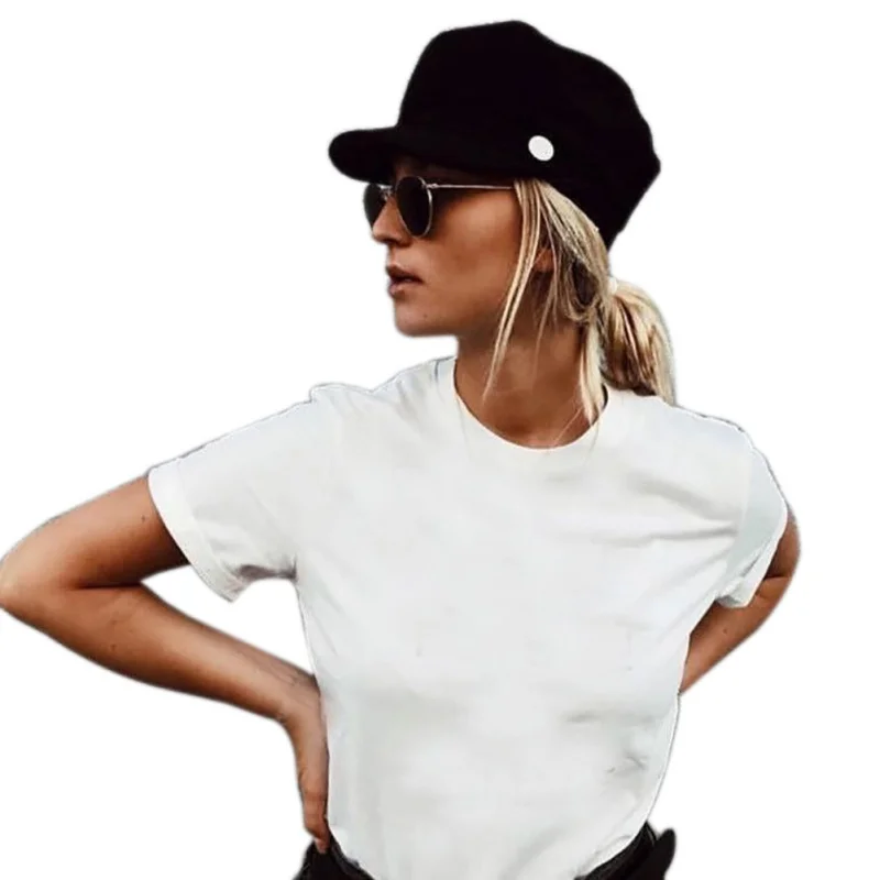 Новинка 2018 брендовая Черная кепка для гольфа женская уличная одежда однотонная