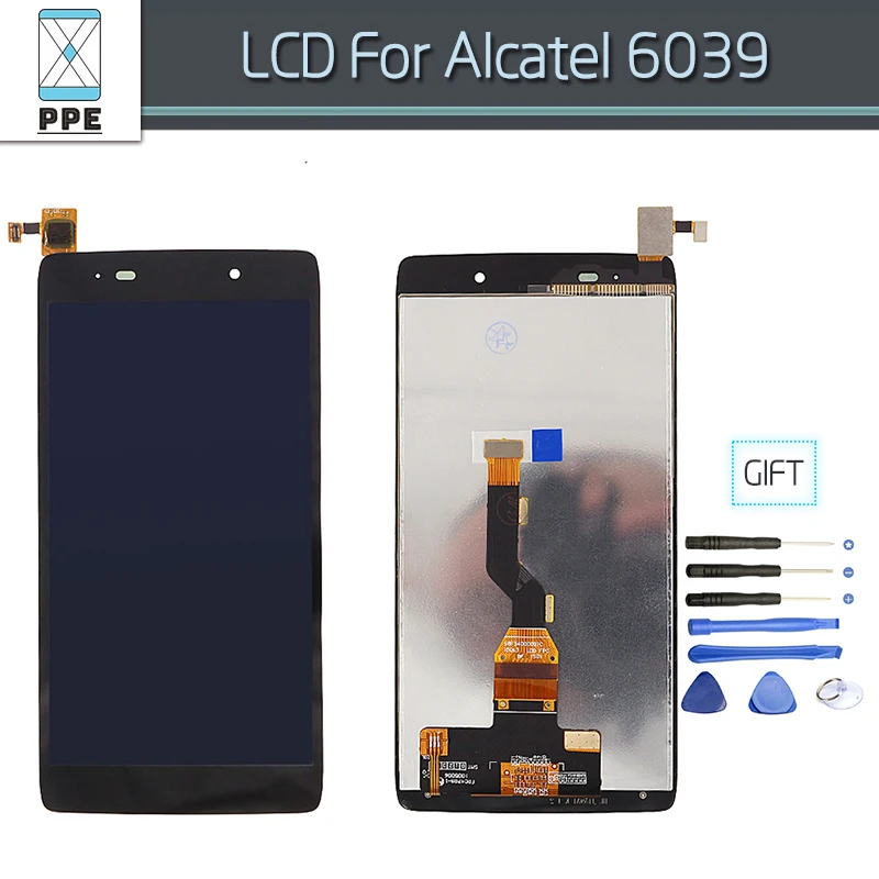 Черный ЖК-дисплей для Alcatel ot6039 OneTouch Idol 3 6039 6039y ot6039y дисплей сенсорный экран