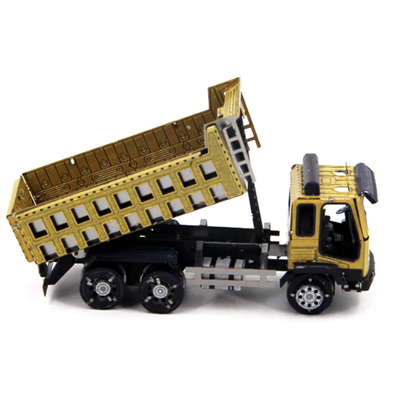 Металлический Мини-пазл 3D модель 2018 новый цветной самосвал лазерная вырезка