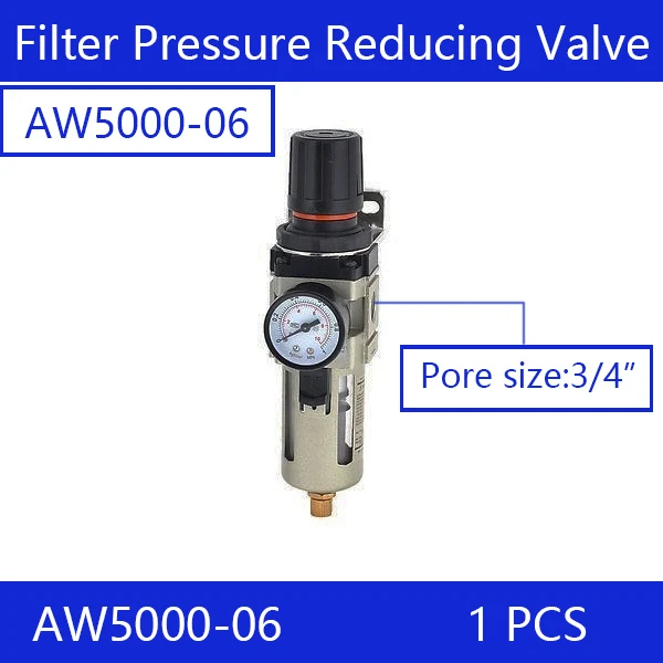 

Free shipping Air Filter Regulator AW5000-06, 3/4'' SMC type Air Treatment Unit with Copper Cartridge Manual Drain