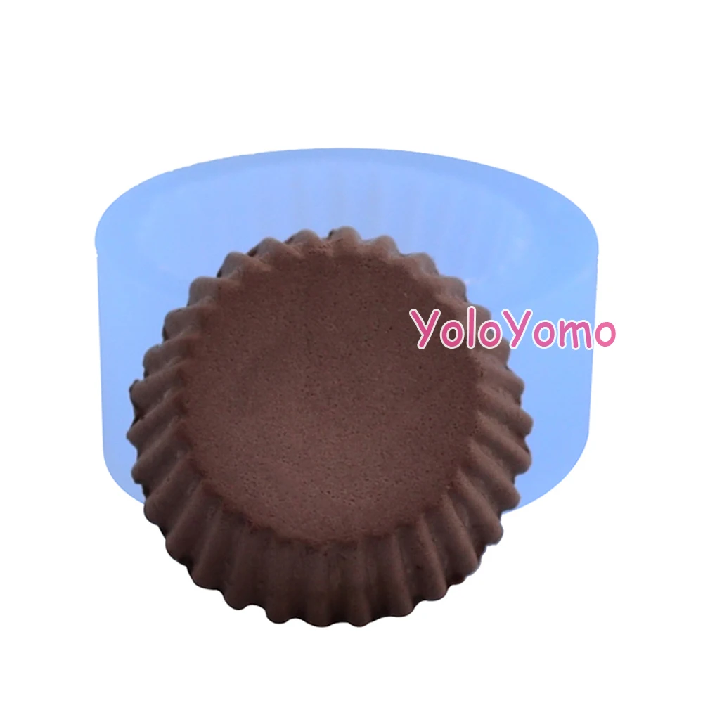 G158YL Форма для кексов Tart нижняя часть 23 мм Гибкая силиконовая форма Decoden Kawaii