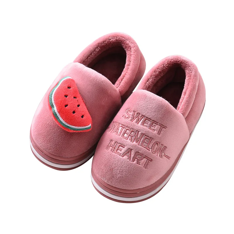 Детские хлопковые тапочки милые зимние теплые Нескользящие новые для маленьких