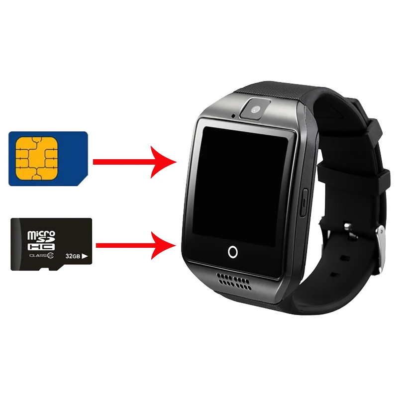 Новый Bluetooth Для мужчин Смарт часы Q18 с Камера Facebook Whatsapp Twitter синхронизация Smartwatch