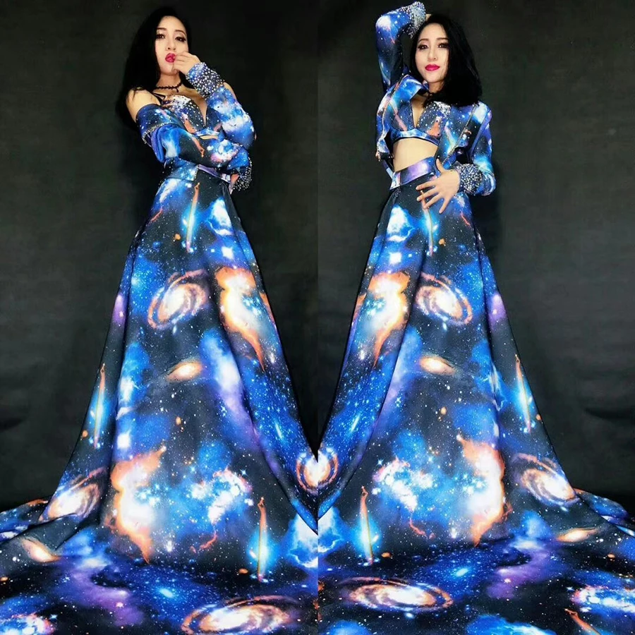 Новое поступление Женский сценический костюм певицы женский сексуальный для