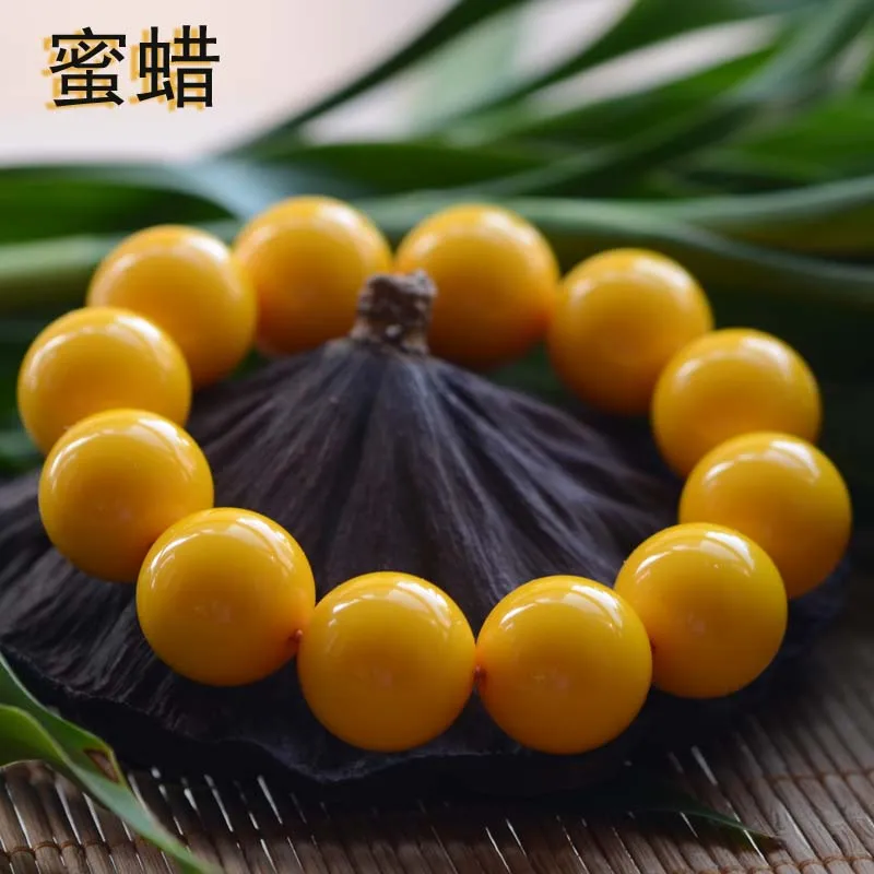 Браслет beeswax из куриного масла желтая леска воска для ручной работы браслет бусин