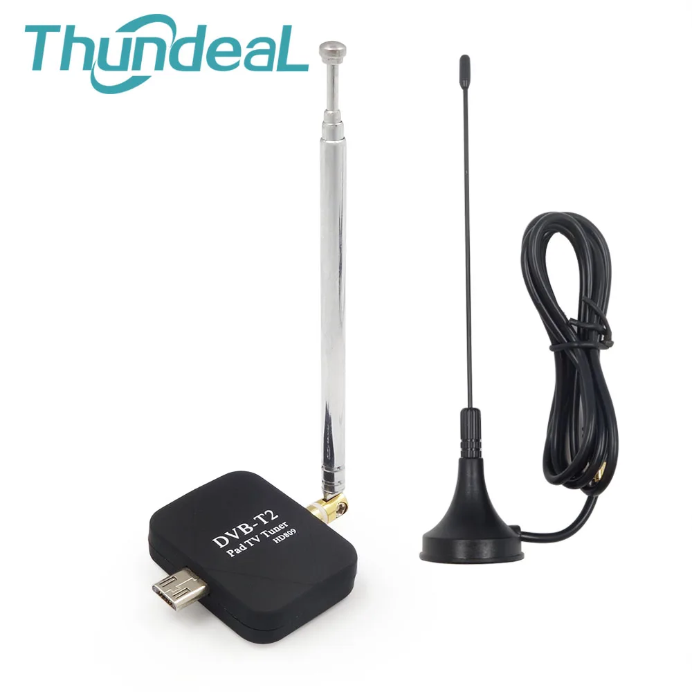 HD цифровой DVB-T2 ТВ приемник Micro USB для клавиатра android-телефона Наклейте D ТВ-цифра