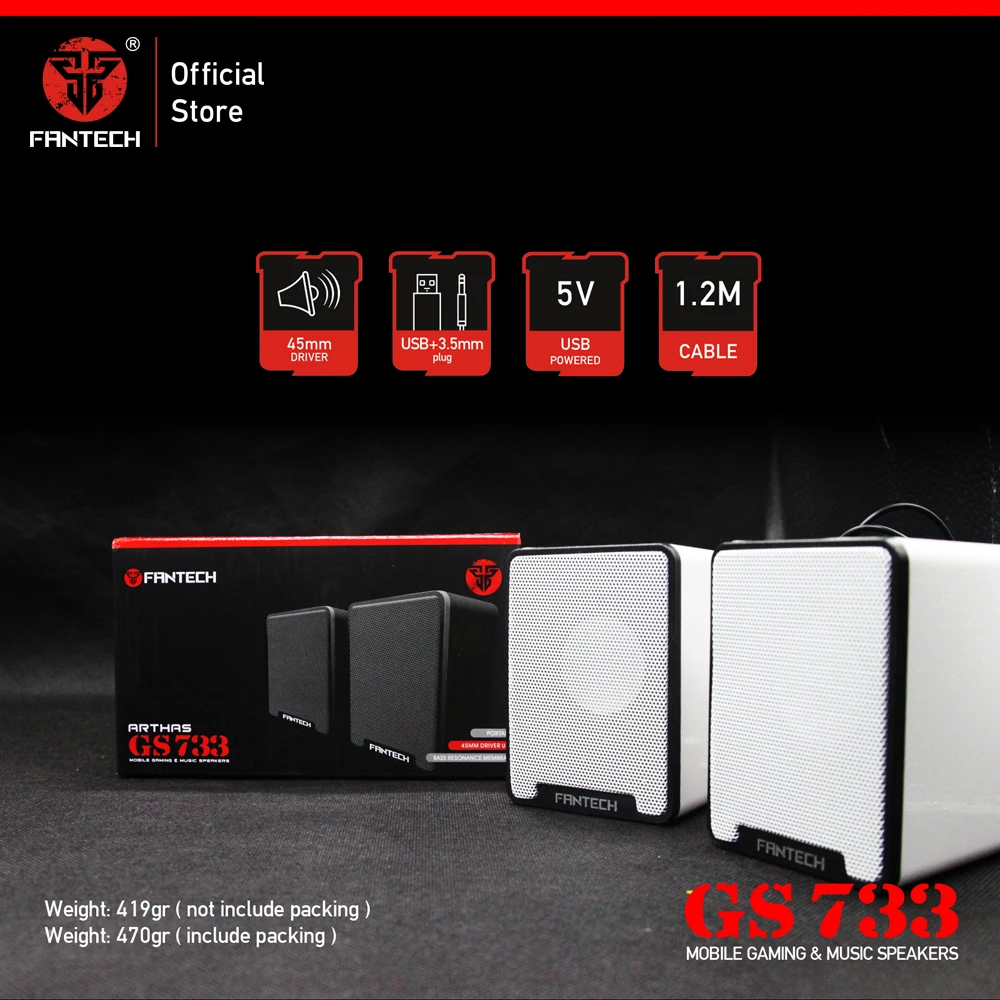 Fantech GS733 мобильный игровой и музыкальный динамик s 3 5 мм Pulg Wried профессиональный