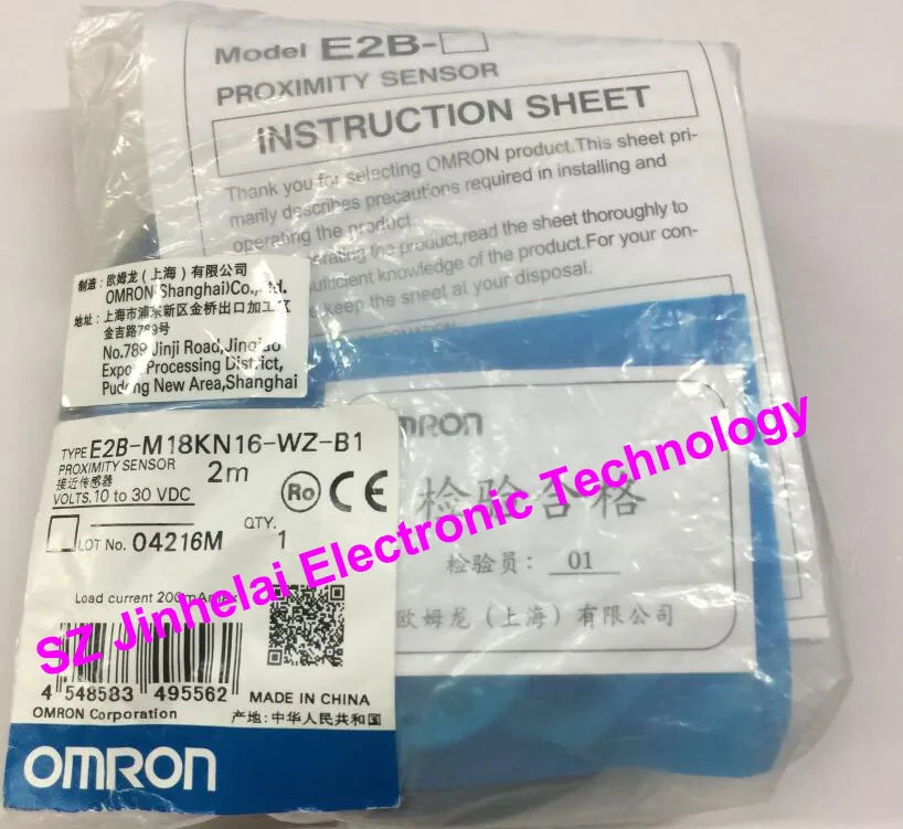 

Новый и оригинальный E2B-M18KN16-WZ-B1 датчик приближения OMRON, Бесконтактный переключатель, 10-30VDC 2M