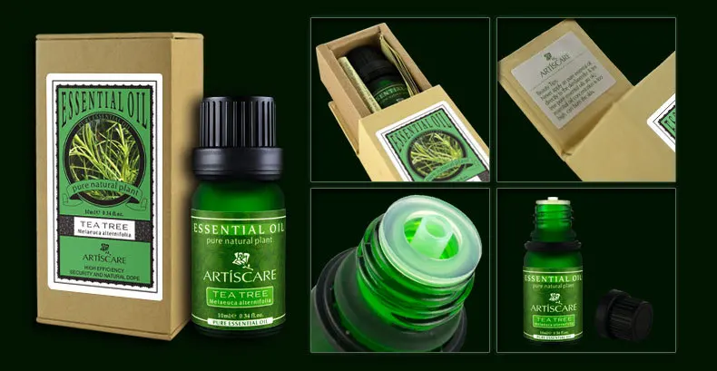 ARTISCARE эфирное масло лаванды+ чайное дерево набор эфирных масел удаление акне знак лечения акне ароматерапия флакон с маслом