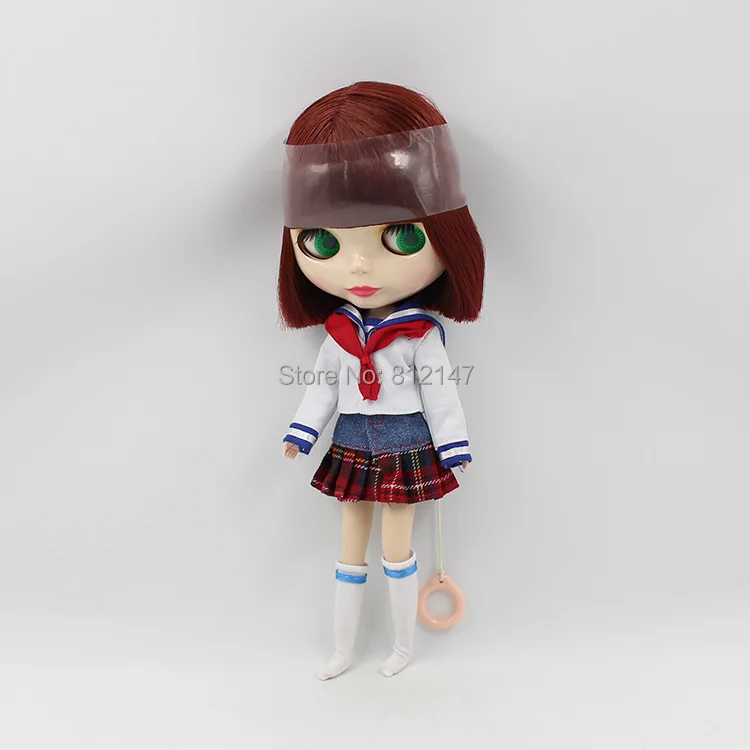 Обнаженная кукла blyth медные красные волосы короткие 2147|nude blythe|nude blythe dollblythe doll |