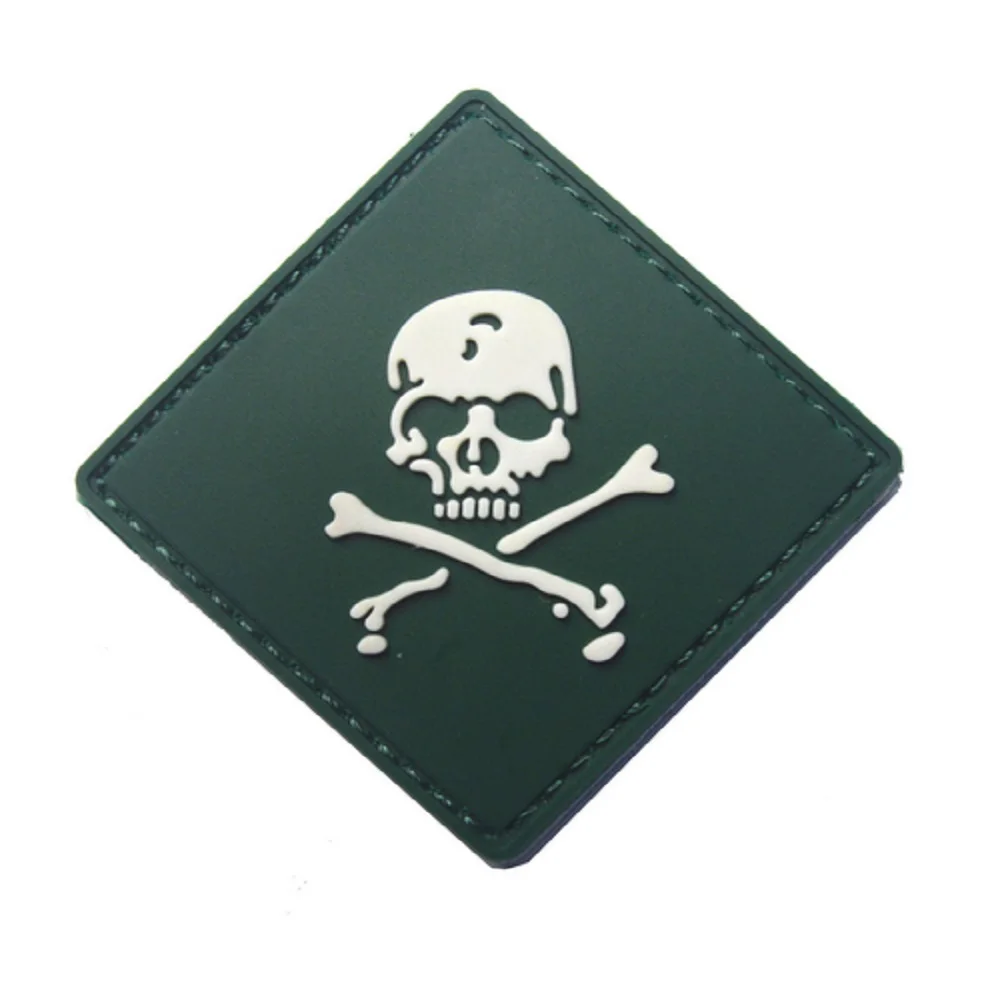 Резиновая нашивка в виде черепа нашивки скелета нарукавники одноразовая петля и