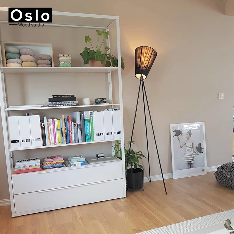 Датский дизайн oslo Norway деревянный напольный светильник Лофт промышленный стоячий