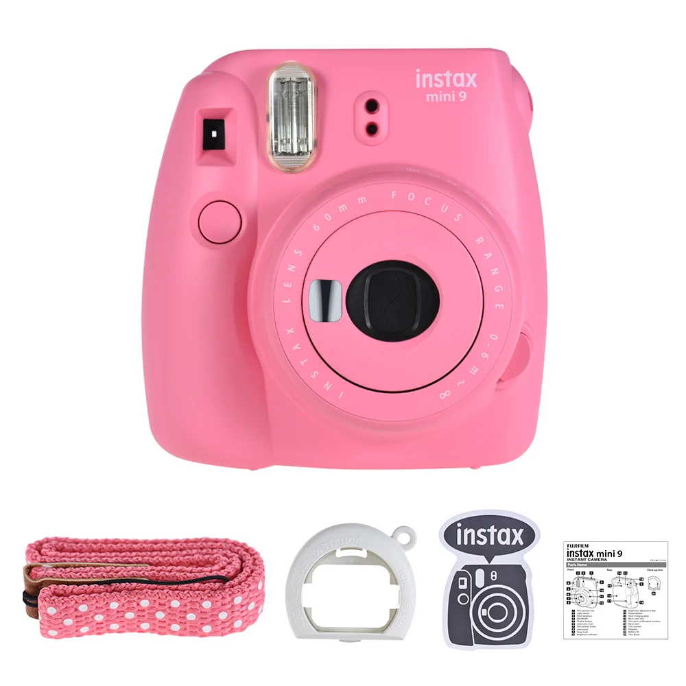 Фотокамера моментальной печати Fujifilm Instax Mini 9+ 50 листов белая пленка Fujifilm Instax Mini для камеры Fuji Fujifilm Instax Mini 9