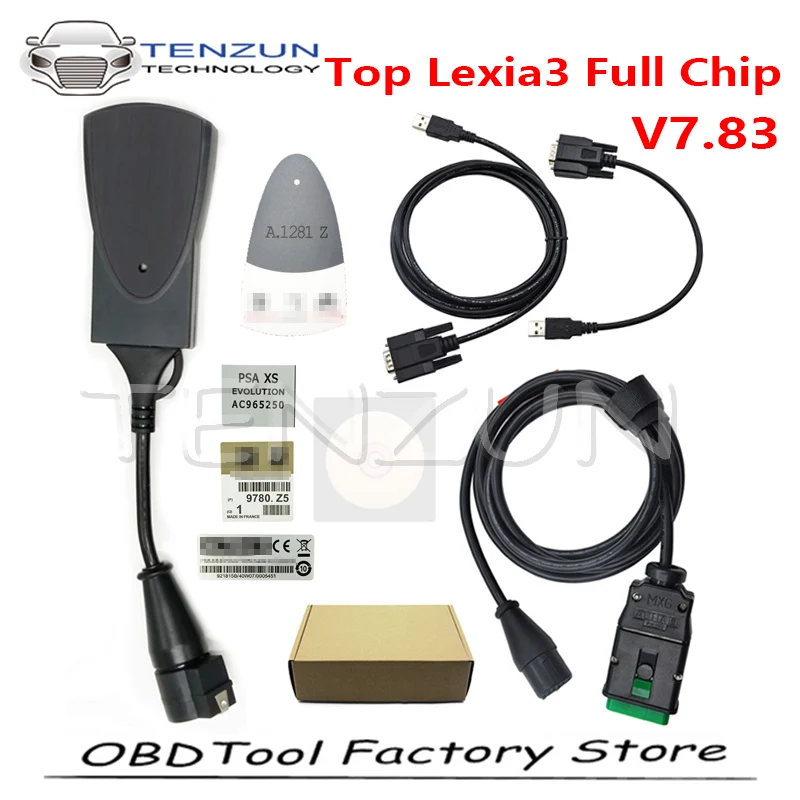 Диагностический инструмент Top Lexia 3 с диагностическим прибором 921815C PP2000 obd кабелем