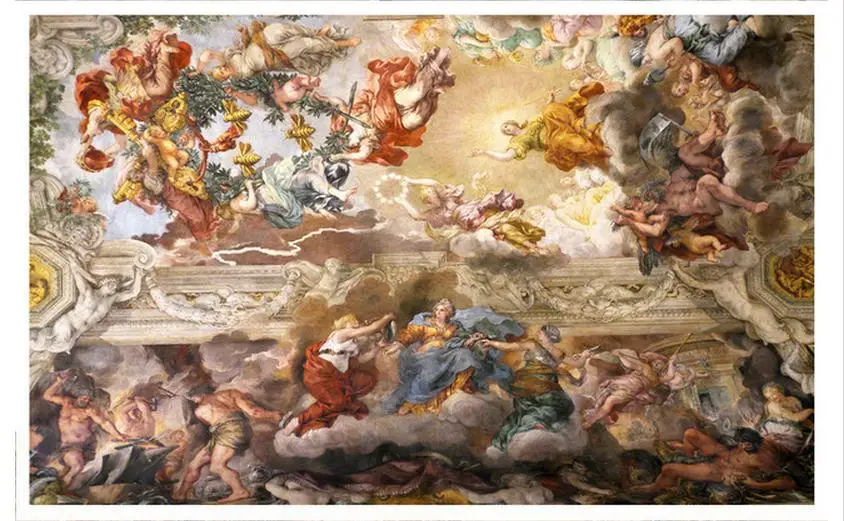 Индивидуальные 3d обои потолочные фрески Европейский ангел греческой мифологии