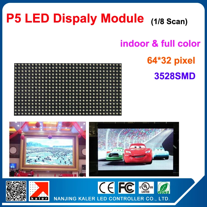 

TEEHO High quality billboard P5 1/16 Scan LED display led module 64*32 pixel 320*160mm led programmable sign display board