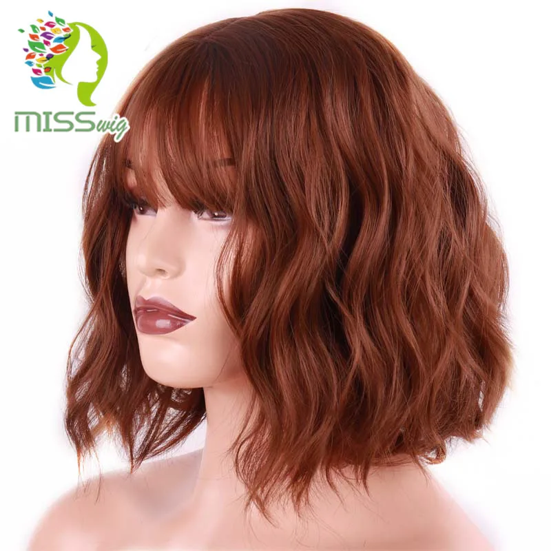 Женский парик из синтетических волос MISS WIG 8 цветов Термостойкое волокно