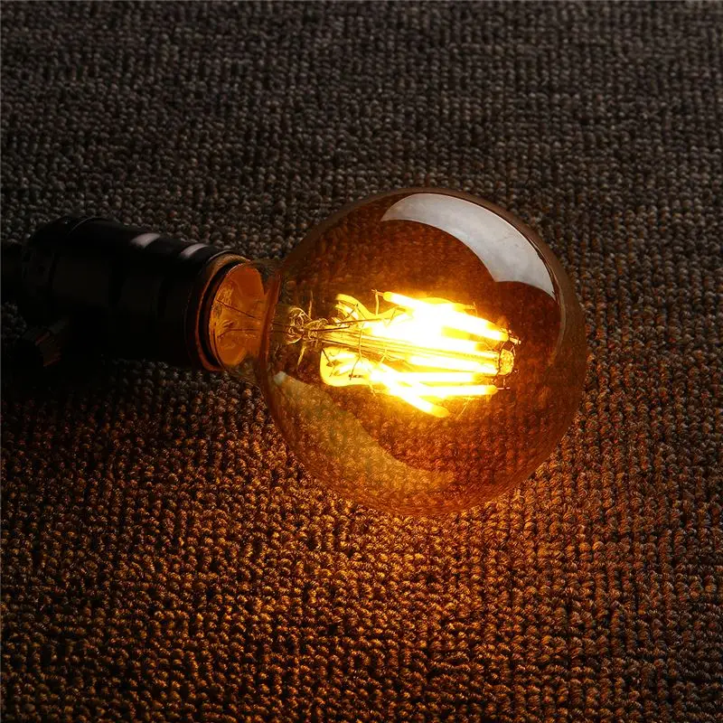 B22 e27 Винтаж EDISON ЛАМПЫ СВЕТОДИОДНЫЕ Ретро лампа накаливания 4 Вт G95/ST58/A60 Глобусы клетка кулон лампы накаливания 220 В-240 В 400lm