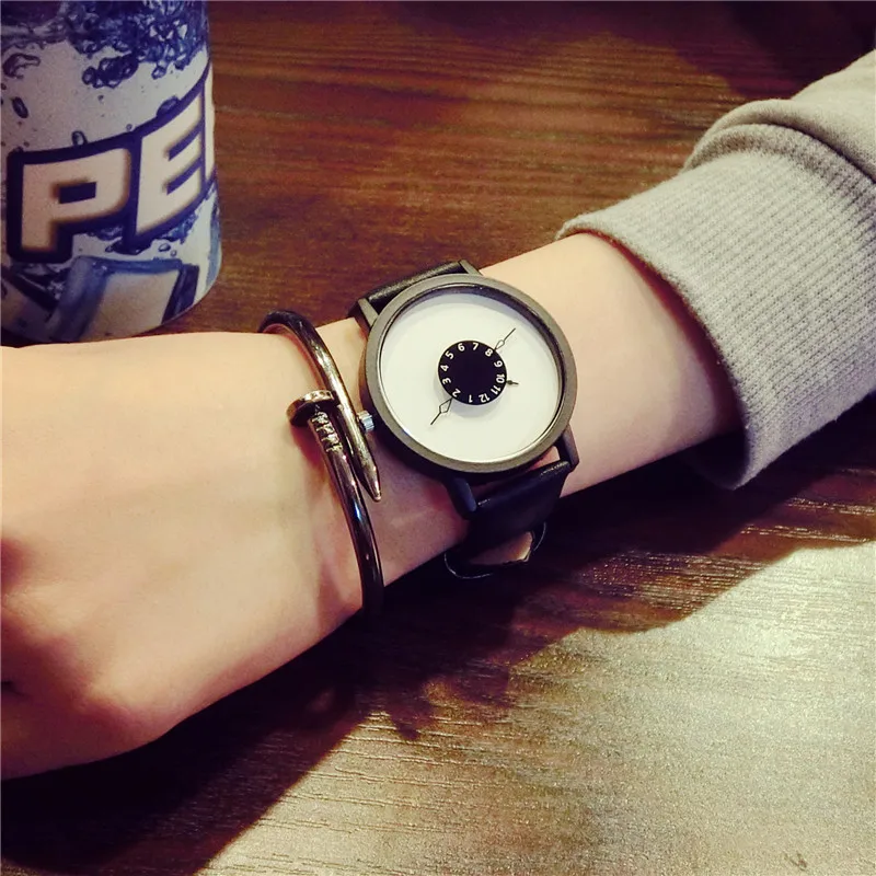 Новые модные женские и мужские кварцевые креативные часы простые уникальные