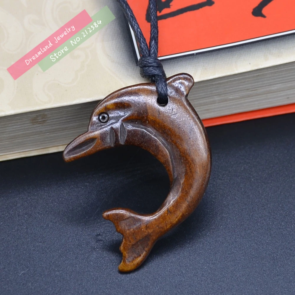 1 шт. ожерелье с кулоном в виде дельфина из бычьей кости новая Zealand Maori ручная