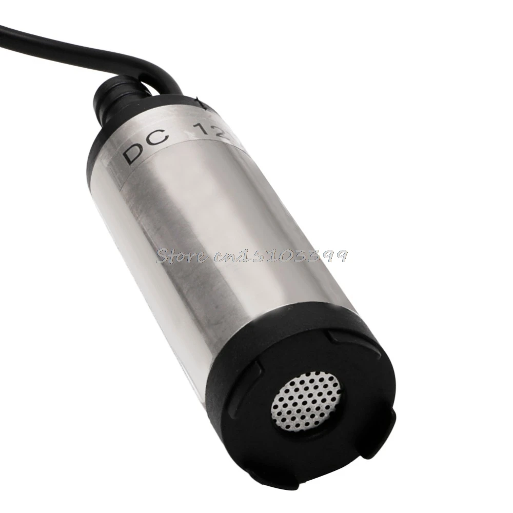 DC12V погружной насос из нержавеющей стали для дизельного топлива, воды, масла 12л в минуту 38 мм Прямая поставка