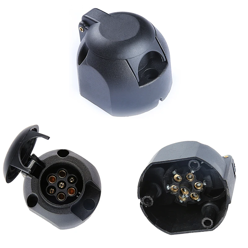 AOHEWEI 1 pc 7 Pin Trailer Plastic Plug and Truck Socket 12V Way Standard European Car Connector | Автомобили и мотоциклы