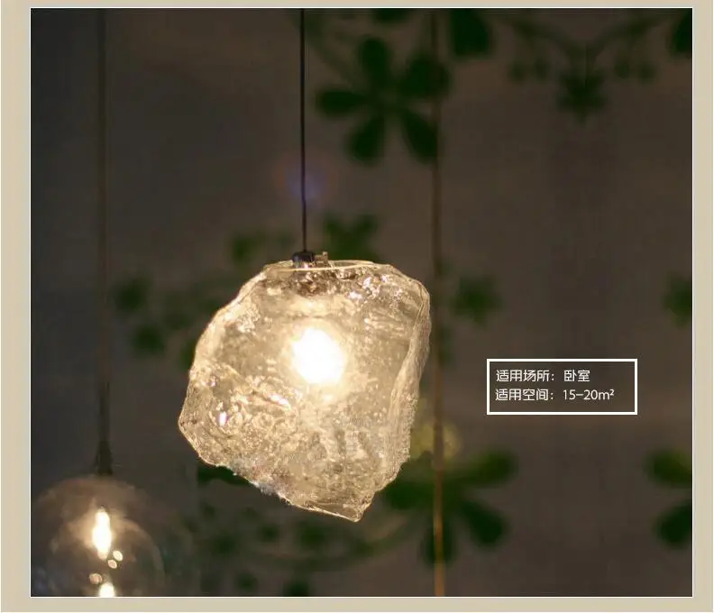 Современный красочный стеклянный подвесной светильник 1/3 голов G9 LED Подвесная