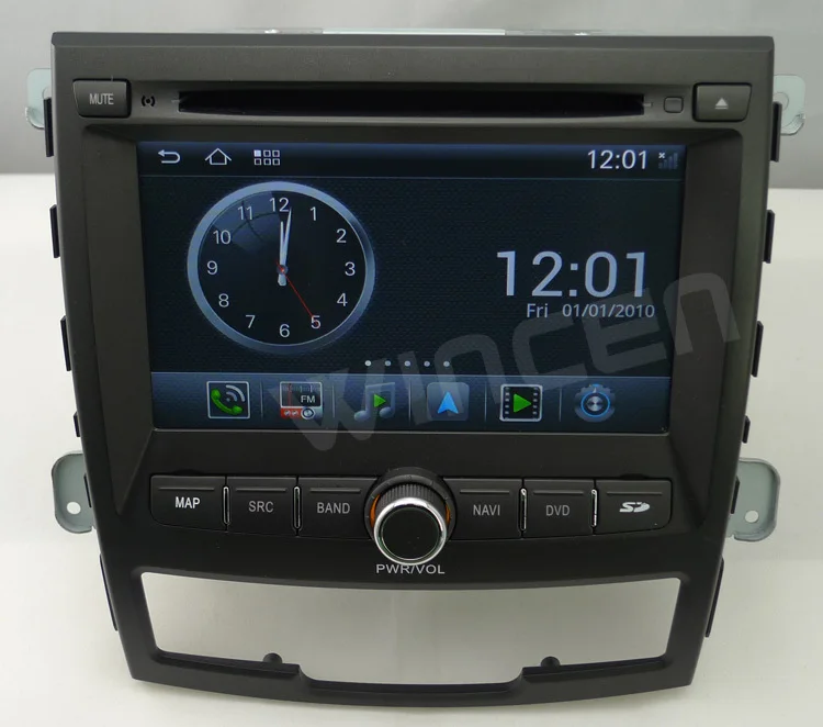 1080 p HD чистая автомобильный dvd плеер на основе Android для Ssangyong Korando A8 chip1G Процессор 512