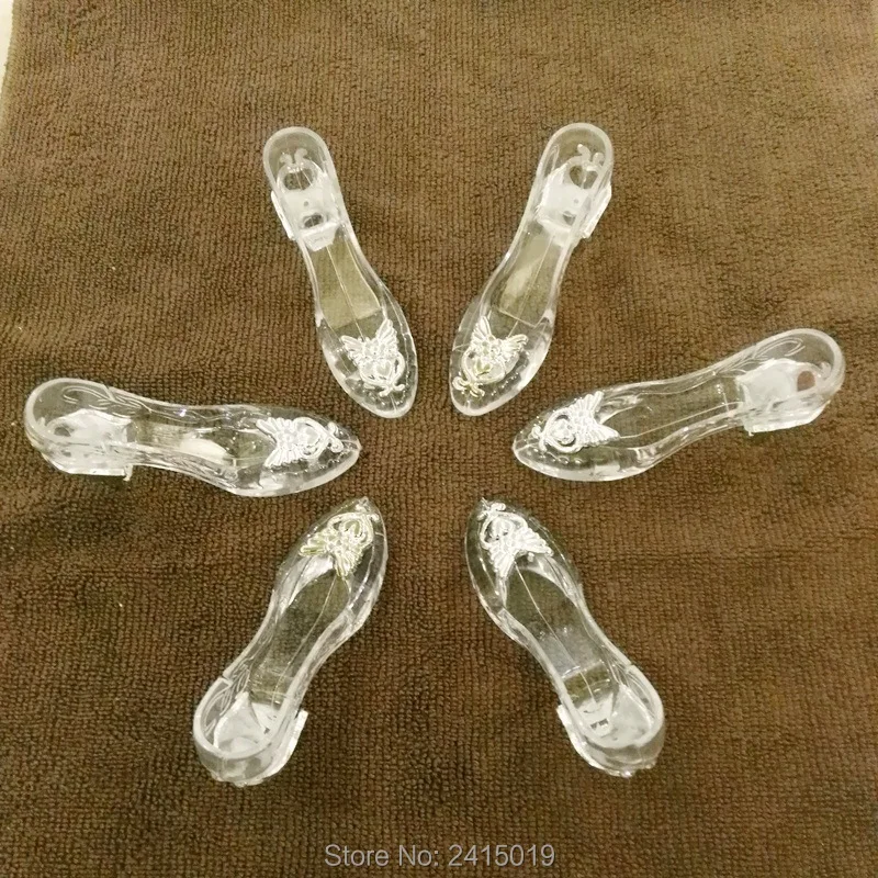 Прозрачная шкатулка для конфет на высоком каблуке 12 шт.|deco box|deco filledeco baby shower |