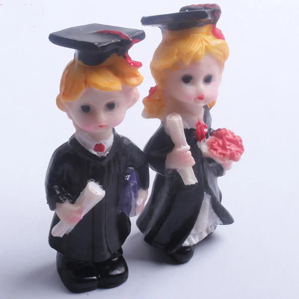 2 шт. одна пара Градуированный орнамент для мальчика и девочки фигурка из смолы