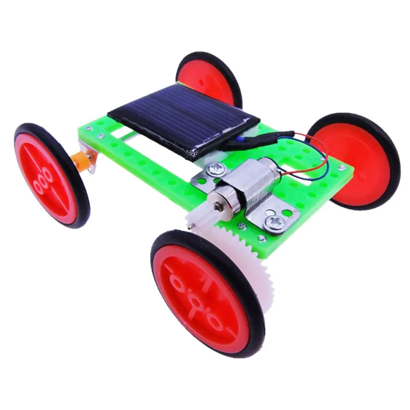 DIY игрушечный автомобиль на солнечной энергии аксессуары для автомобиля мини