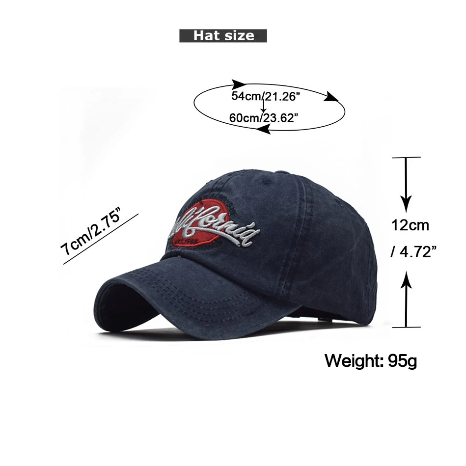 LADUNDI Мужская бейсболка s для мужчин Gorras Dad шляпа брендовая с буквенным принтом промытая хлопковая винтажная Прямая поставка шляпа