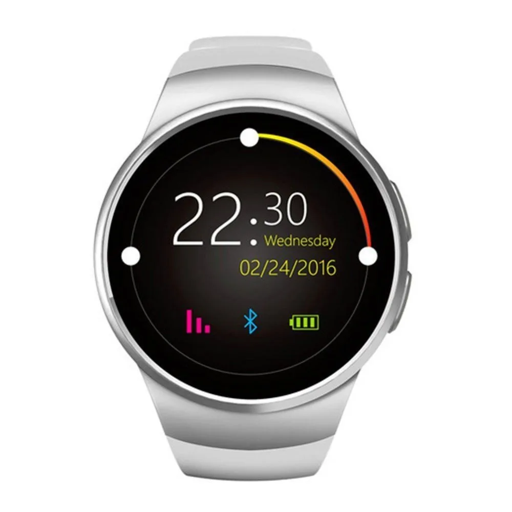 Новинка KingWear Bluetooth Смарт часы телефон полный экран KW18 умные пульсометр для Android ios