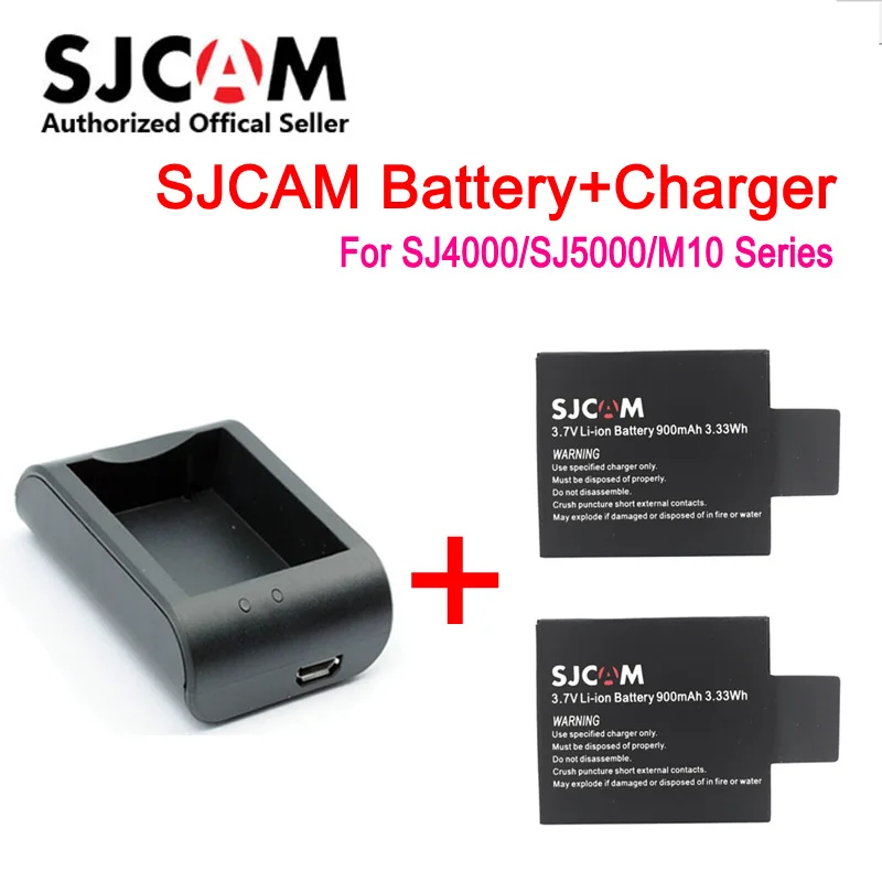 2 шт. SJCAM бренд Батарея + 1 Desktop Зарядное устройство Комбинации пакет совместимы все