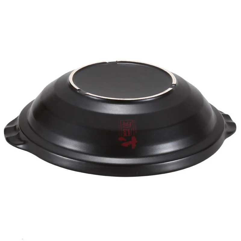 Неглубокий горшок для большой столовой сухая не треснувшая открытая огненная