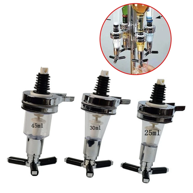 25ml 30ml 45ml Wall Mounted Beer Cocktail Spirit Juice Beverage Liquor Dispenser Pourer Bottle Bar Party Home Use Tools