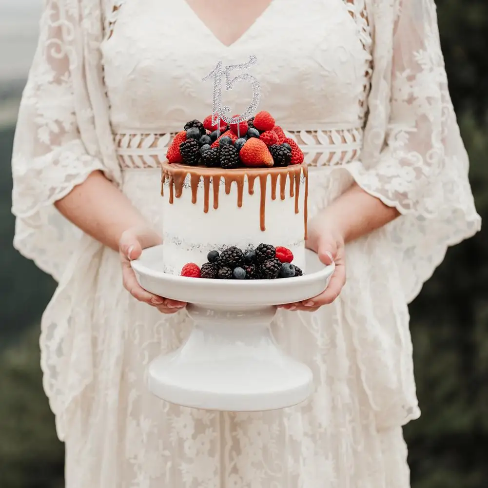 LanLan номер 15 форма кристалл торт Топпер для украшения