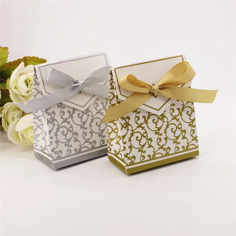 Hot Selling Beautiful Wedding Decoration Candy Box Festival Birthday Party Gift Folding Packaging |