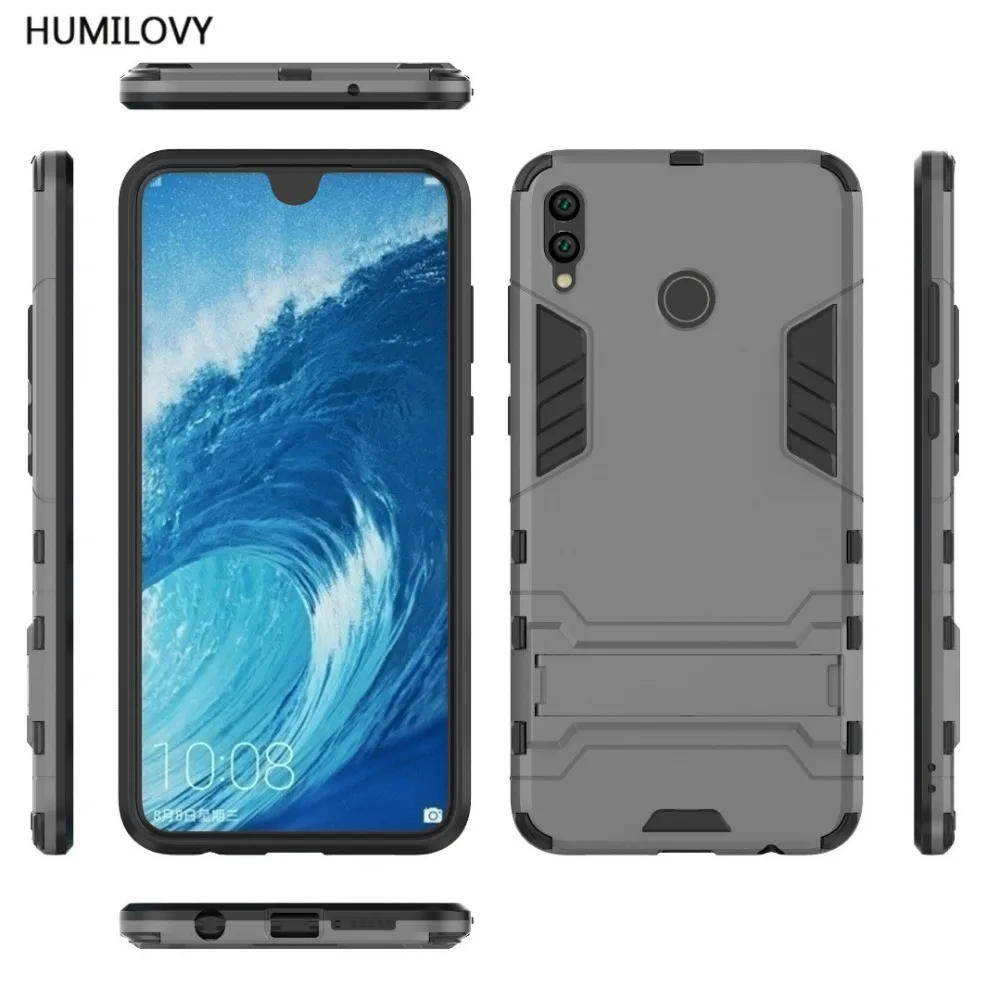 Чехол для Huawei Honor 8X Max 8 X противоударный чехол-Броня с подставкой из силиконовой
