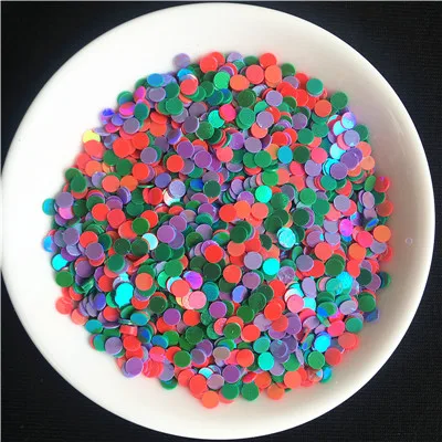 Mix GreenMelonPurple 20 г(Размер 3 мм) круглые точечные Блестки для нейл-арта для красоты ногтей, модные женские Блестящие Блестки для маникюра, 28 цветов - Цвет: Mix GreenMelonPurple