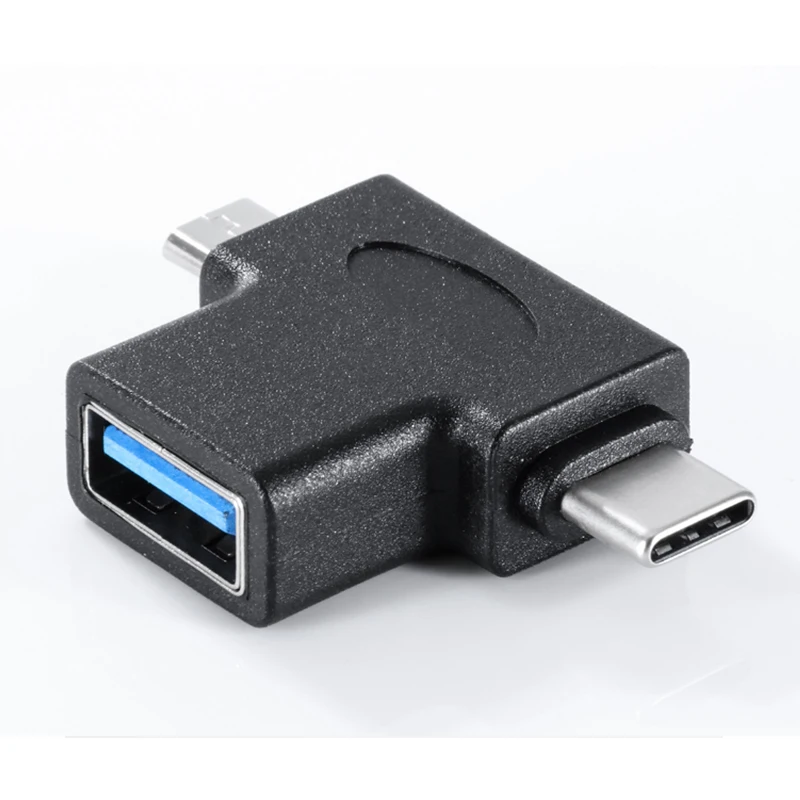 

Новый адаптер 3 в 1 USB 3,0 Micro USB Type-C преобразователь Micro USB Type-C с функцией OTG кабелем для Xiaomi Redmi Samsung