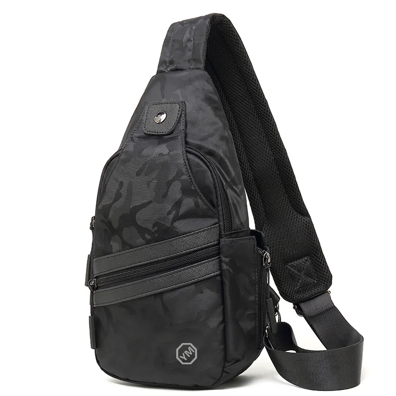 Сумка-мессенджер Мужская с выходом USB для зарядки спорта и отдыха защитой от