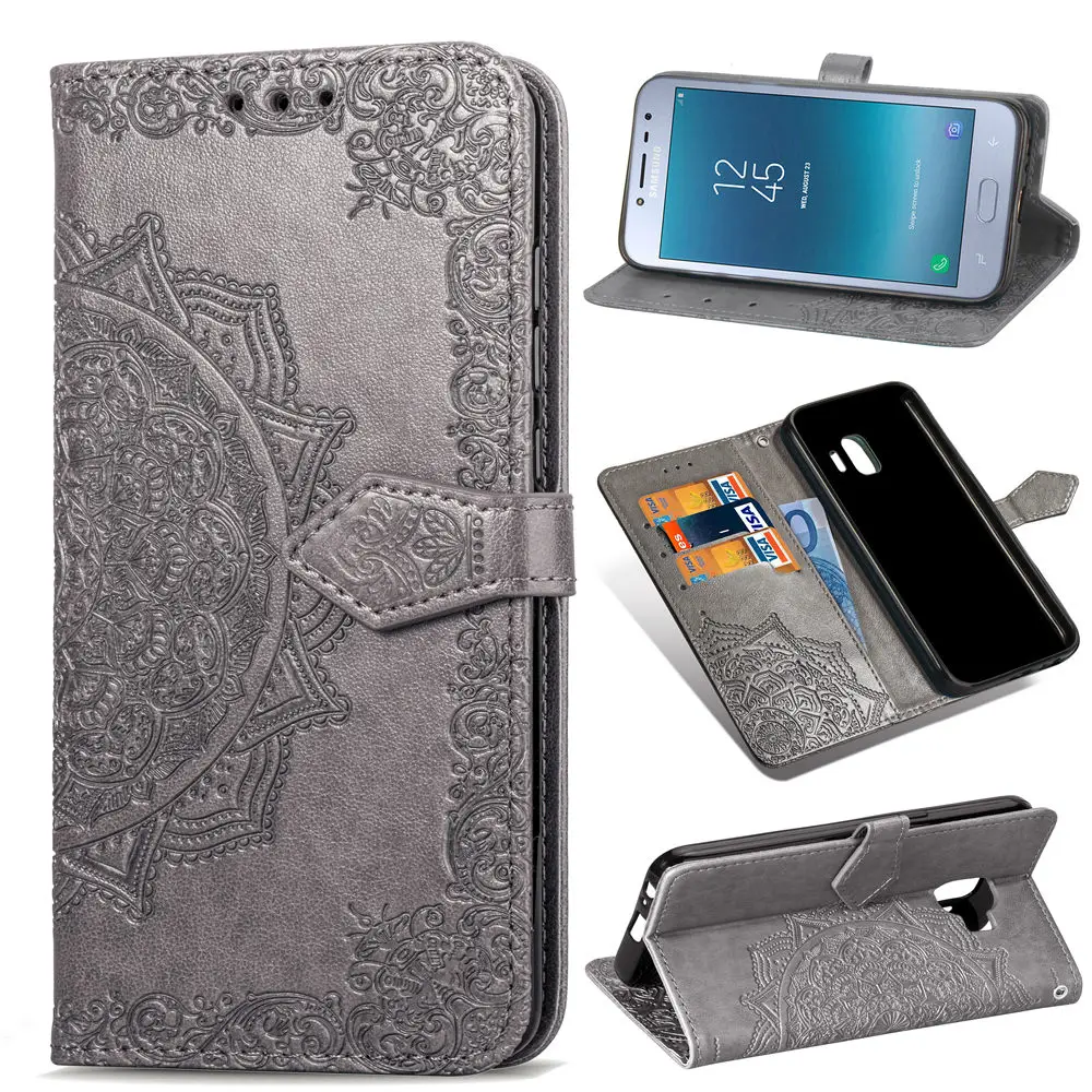 Mandala Leather Flip Case For Samsung Galaxy J4 J6 J8 A6 A8 Plus A7 2018 S20 Ultra J2 Core A5 J3 J5 J7 2017 S6 S7 Edge S8 S9 Cover|Сумки для