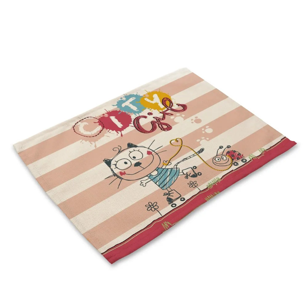 42*32 см настольные салфетки в японском стиле с рисунком из картонной коробки