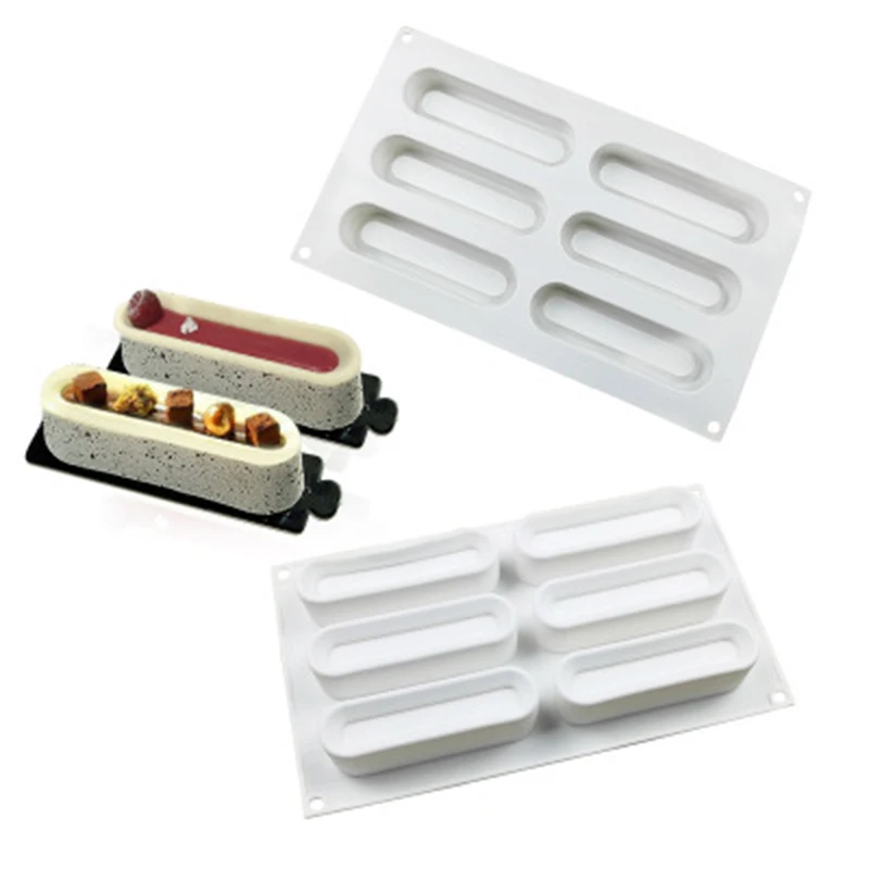 Силиконовая Длинная лента с 6 отверстиями форма для кексов инструменты украшения