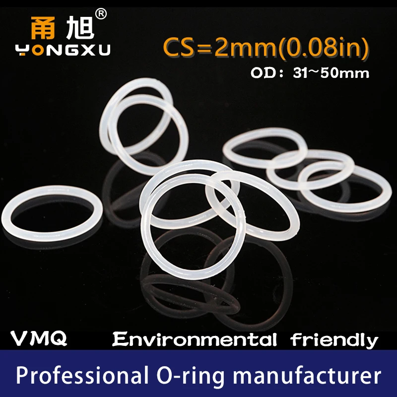 Уплотнительное кольцо VMQ 5 шт. уплотнительная прокладка толщина CS2mm