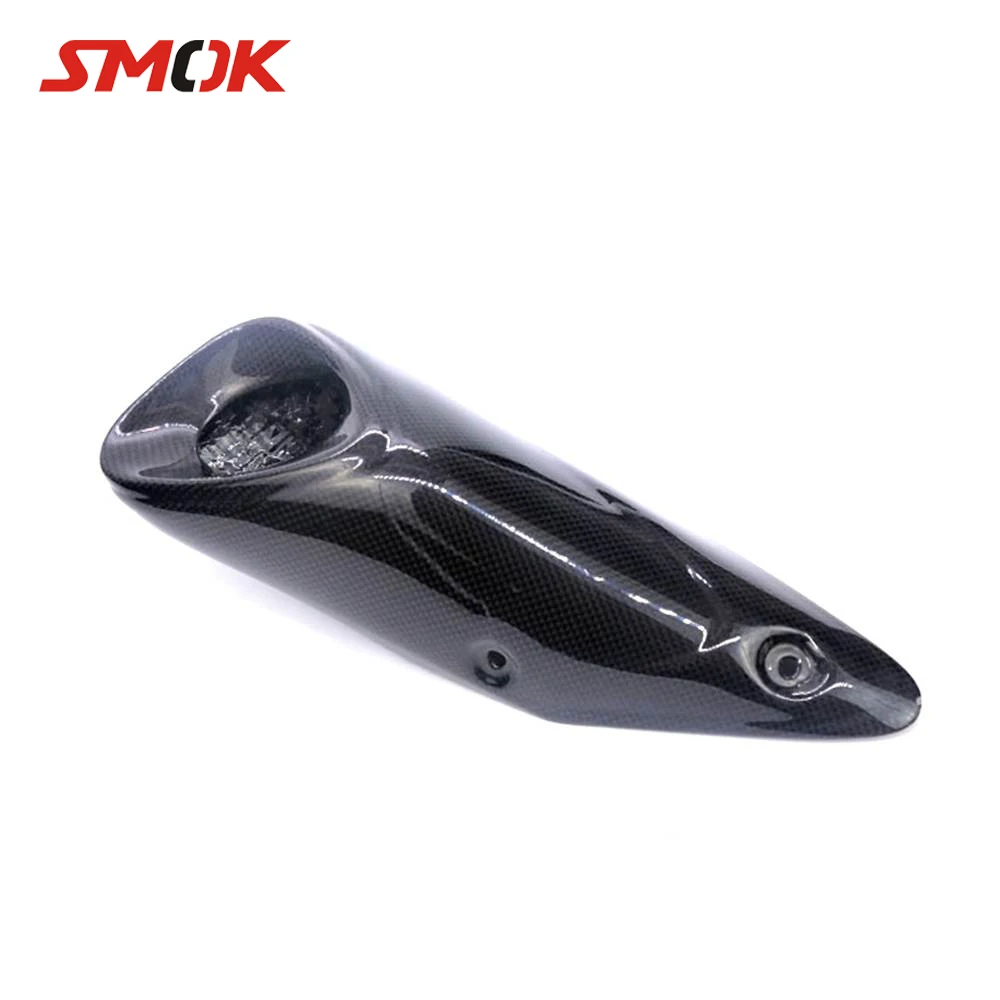 

SMOK Motorcycle Carbon Fiber Exhaust System Muffler Escape Heat Shield Guard Cover For Yamaha MT09 MT 09 MT-09 FZ-09 2014-2016
