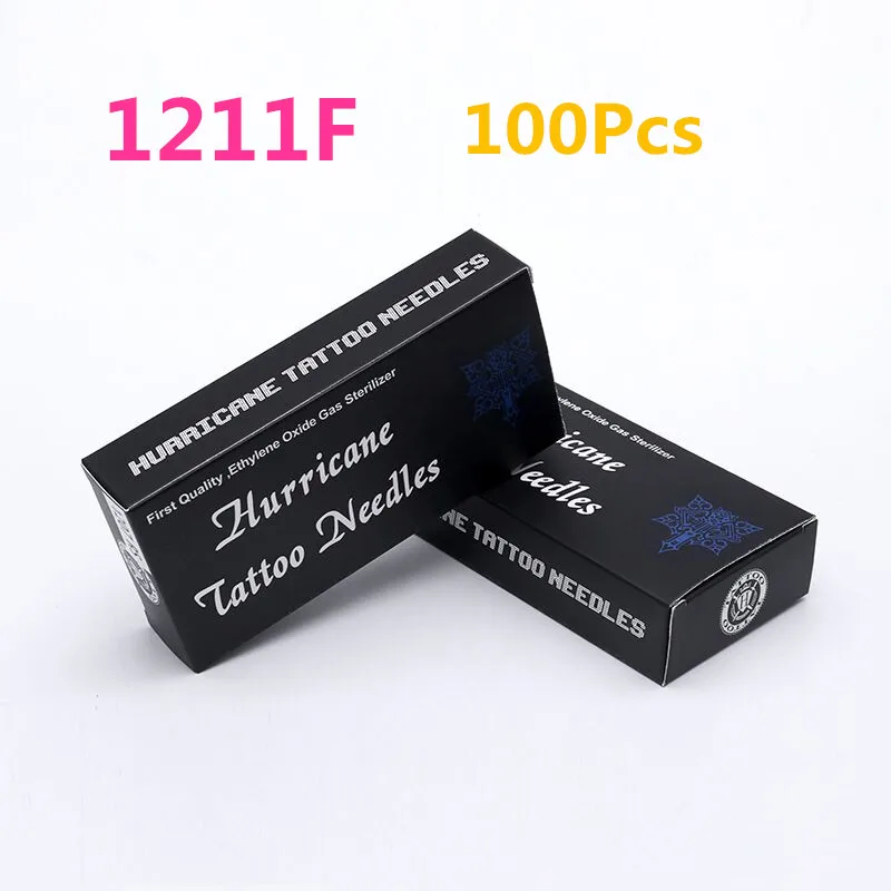 

Tattoo Needles and Disposable Tubes 1211F 100PCS/lot Hot Sale Professional Flat Tattoo Needles Disposable Tattoo Needles Size